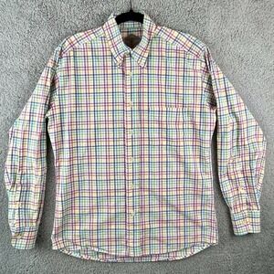 Bills Khakis Shirt Mens M Multicolor Plaid Classic Fit Long Sleeve Button Up USA